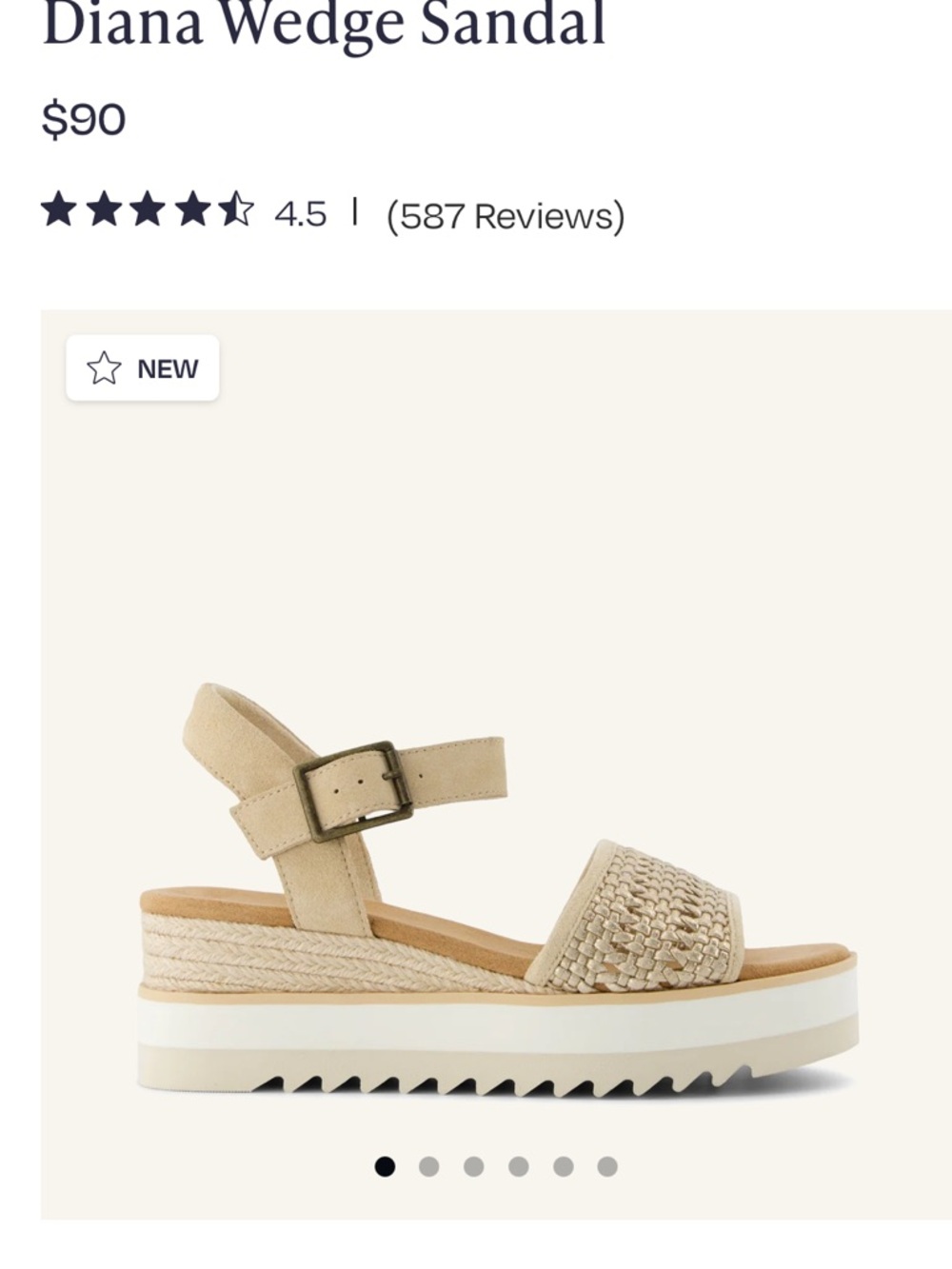 🤎Tom’s Diana Wedge Sandal 🤎 - Picture 6 of 7